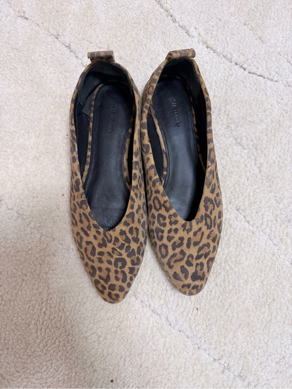 Leopard H&M leather flats